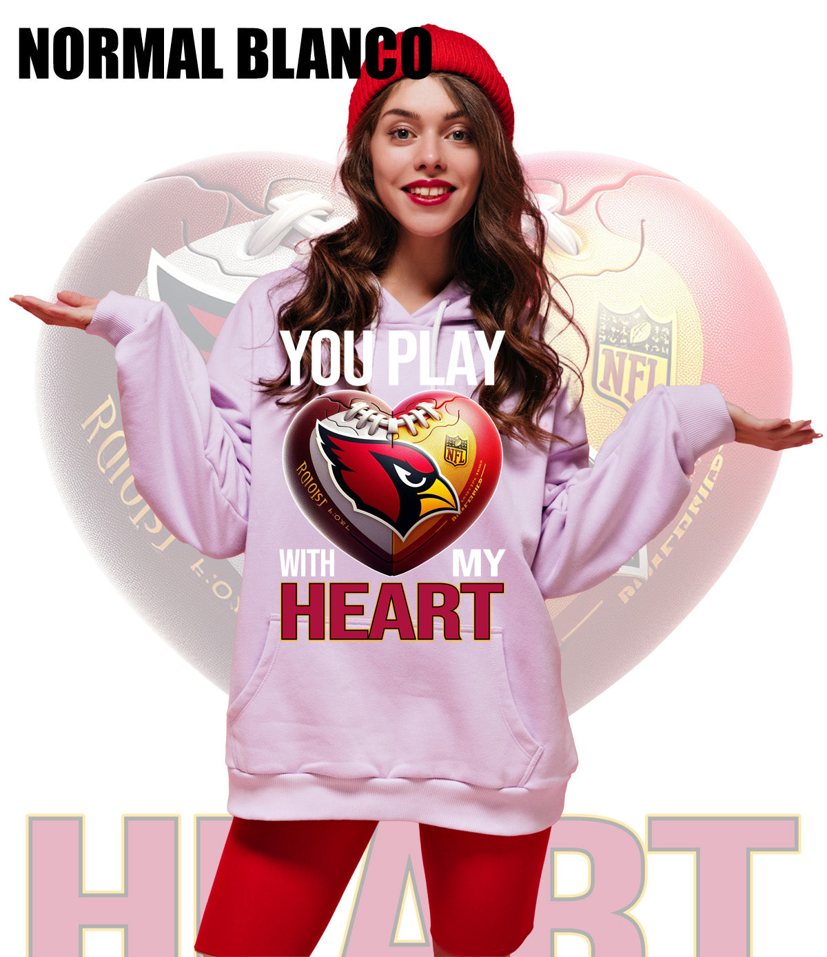 Camiseta Arizona Cardinals Normal Blanco 1