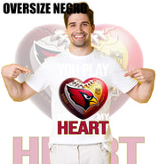 Camiseta Arizona Cardinals Oversize Negro 1