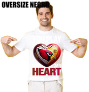Camiseta Arizona Cardinals Oversize Negro 2