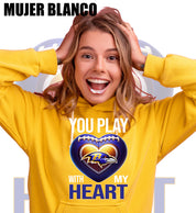 Camiseta Baltimore Ravens Mujer Blanco 1